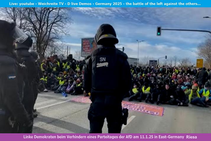 Linke Gegendemonstrationen Germany